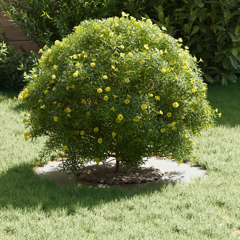 vidaXL piemērots plakana koka gredzenam Balts DIA30 - 60 cm Tērauds