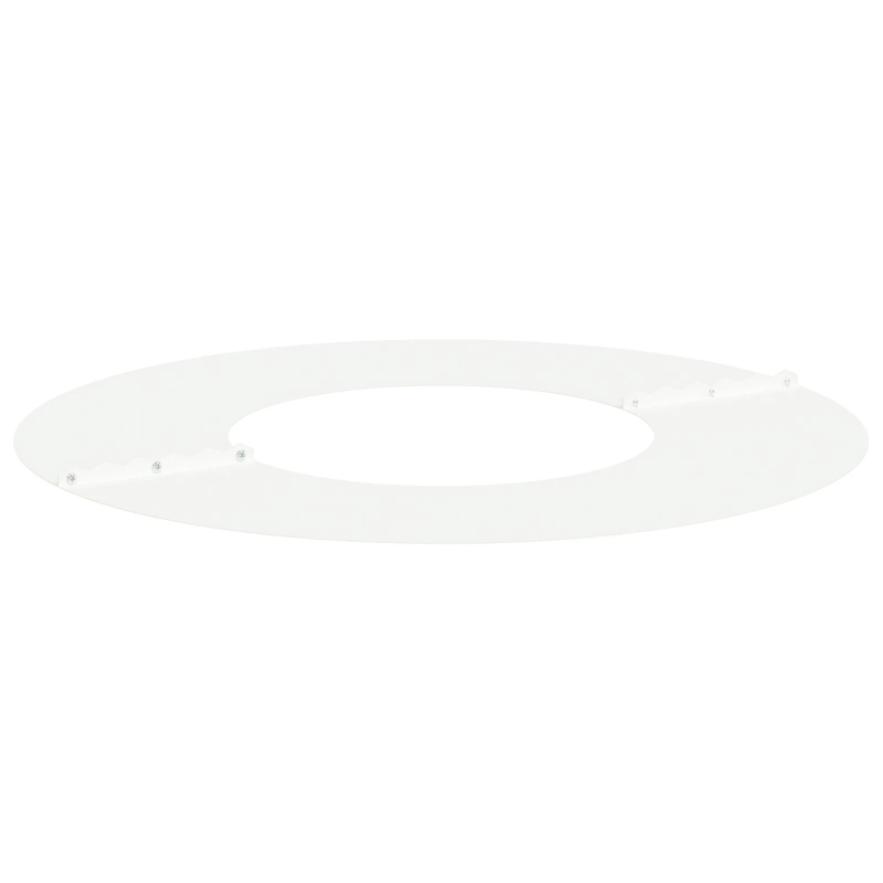 vidaXL piemērots plakana koka gredzenam Balts DIA30 - 60 cm Tērauds