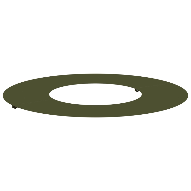 vidaXL piemērots plakana koka gredzenam Olīvu zaļa DIA30 - 60 cm Tērauds