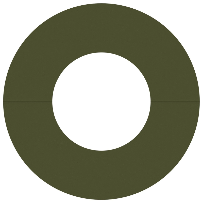 vidaXL piemērots plakana koka gredzenam Olīvu zaļa DIA30 - 60 cm Tērauds