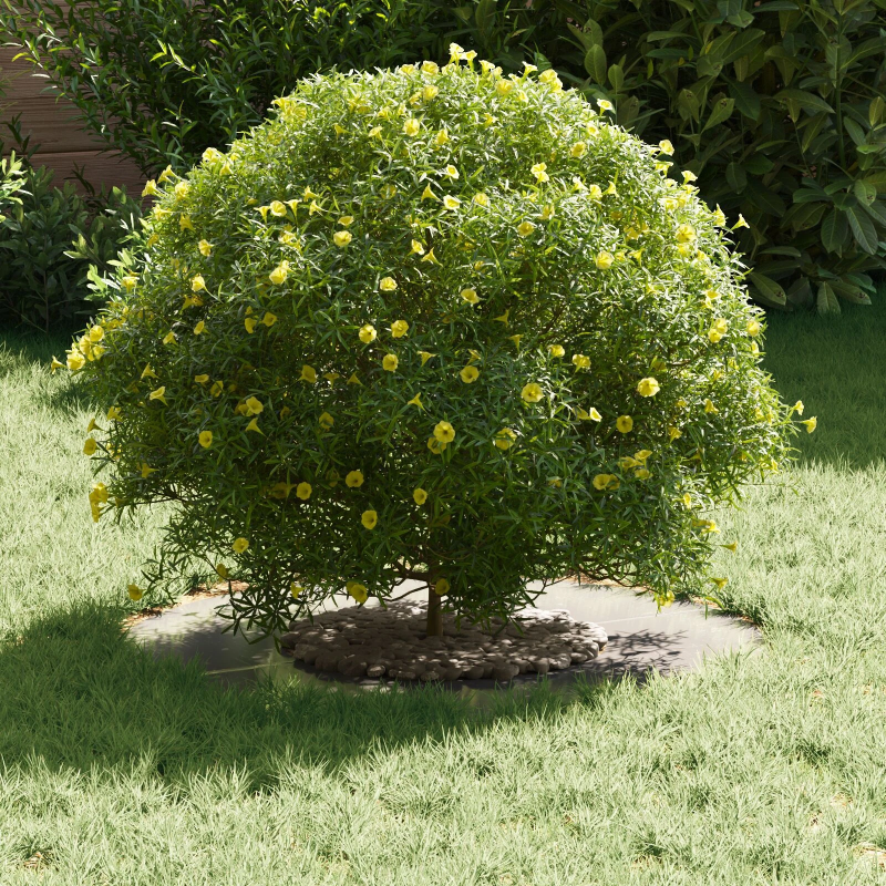 vidaXL piemērots plakaniem koka gredzeniem 5 pcs Sudraba DIA30 - 60 cm