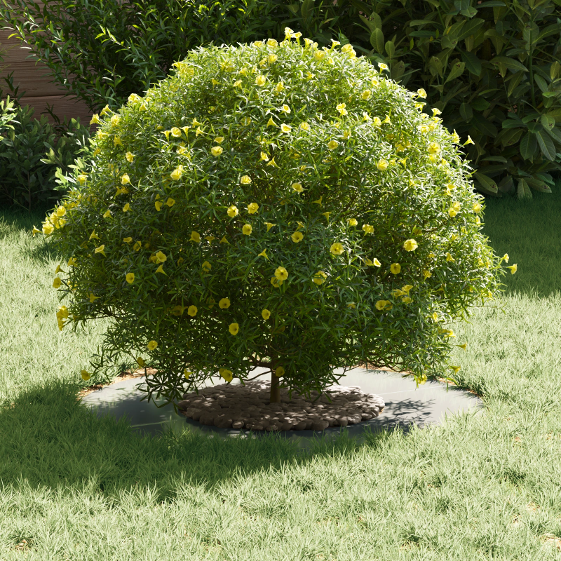 vidaXL piemērots plakana koka gredzenam Sudraba DIA30 - 60 cm