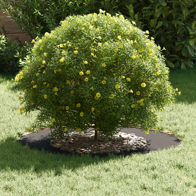 vidaXL piemērots plakana koka gredzenam Melna DIA40 - 70 cm Tērauds