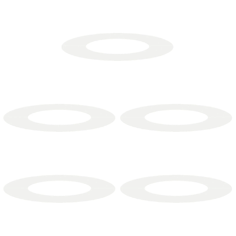 vidaXL piemērots plakaniem koka gredzeniem 5 pcs Balts DIA40 - 70 cm