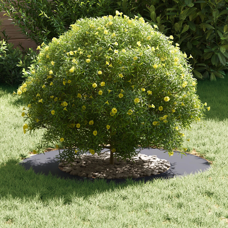 vidaXL piemērots plakaniem koka gredzeniem 5 pcs Antracīts DIA40 - 70 cm