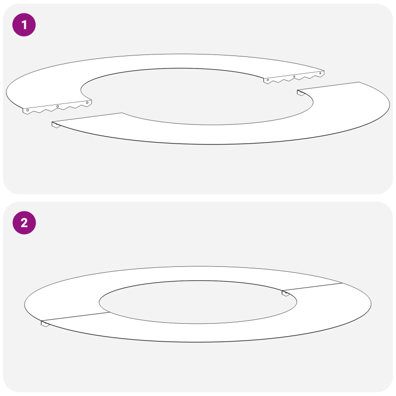 vidaXL piemērots plakaniem koka gredzeniem 5 pcs Olīvu zaļa DIA40 - 70 cm