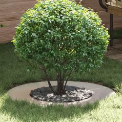 vidaXL piemērots plakaniem koka gredzeniem 5 pcs Sudraba DIA40 - 70 cm