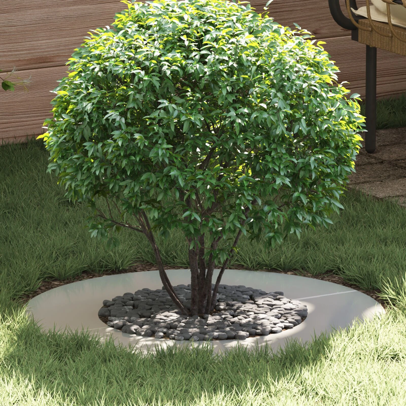 vidaXL piemērots plakaniem koka gredzeniem 5 pcs Sudraba DIA40 - 70 cm