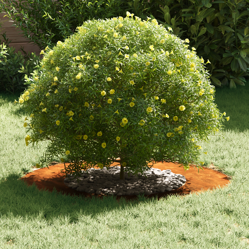 vidaXL piemērots plakana koka gredzenam Brūna DIA40 - 70 cm Laika tērauds