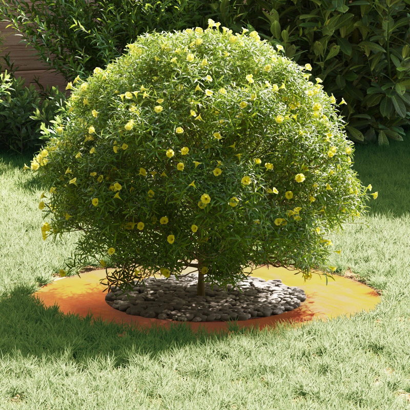 vidaXL piemērots plakaniem koka gredzeniem 5 pcs Brūna DIA40 - 70 cm