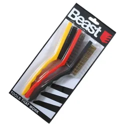 Birstes 3gb 220mm tērauda. neilona. vara 10x85mm