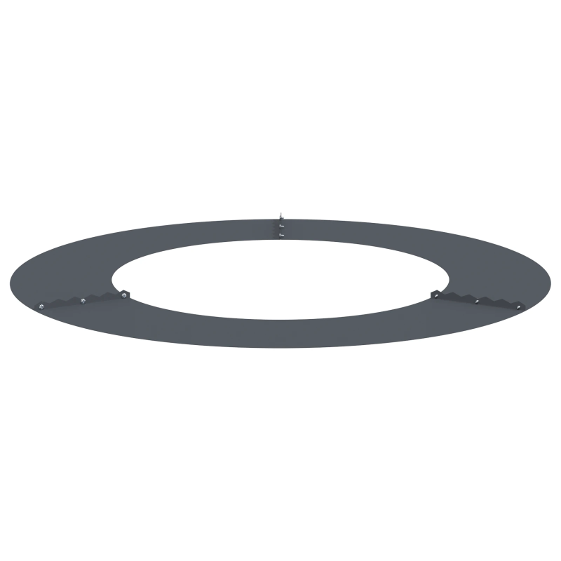 vidaXL piemērots plakana koka gredzenam Antracīts DIA50 - 80 cm Tērauds