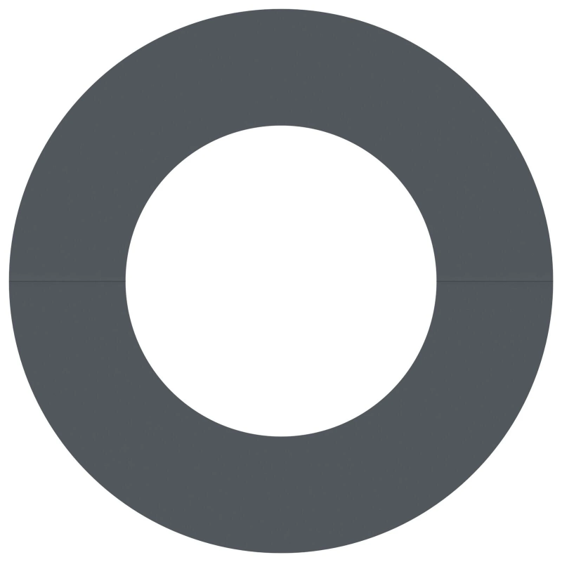 vidaXL piemērots plakaniem koka gredzeniem 5 pcs Antracīts DIA50 - 80 cm