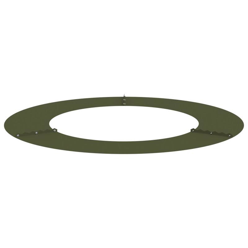 vidaXL piemērots plakana koka gredzenam Olīvu zaļa DIA50 - 80 cm Tērauds