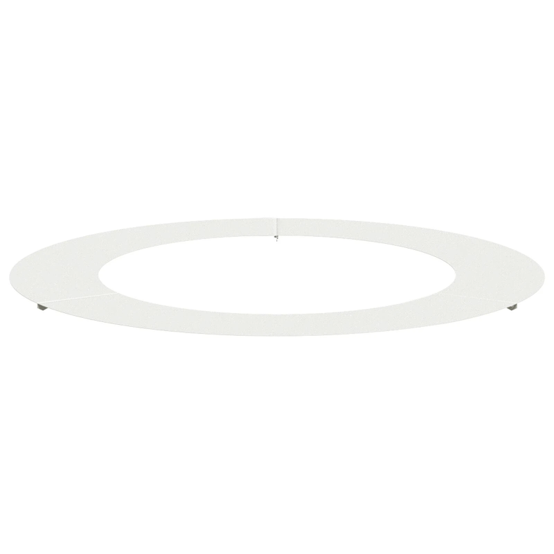 vidaXL piemērots plakana koka gredzenam Balts DIA60 - 90 cm Tērauds