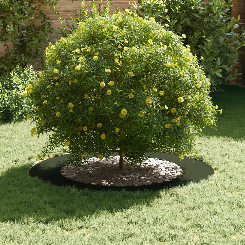 vidaXL piemērots plakana koka gredzenam Olīvu zaļa DIA60 - 90 cm Tērauds