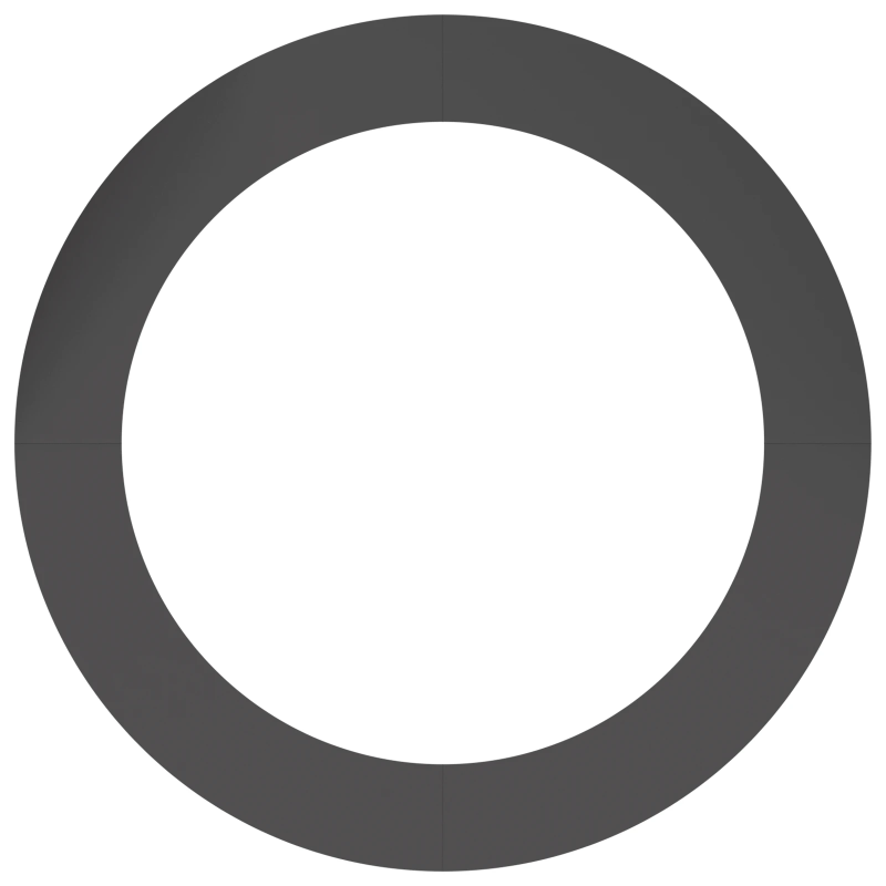 vidaXL piemērots plakana koka gredzenam Melna DIA90 - 120 cm Tērauds