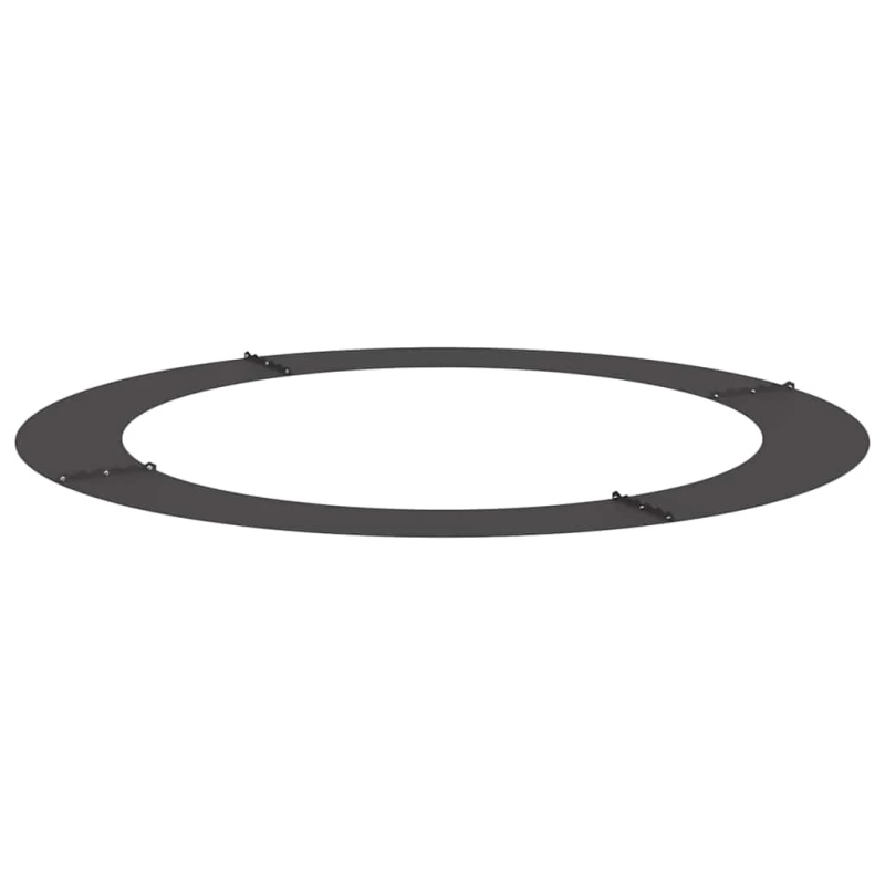 vidaXL piemērots plakaniem koka gredzeniem 5 pcs Melna DIA90 - 120 cm