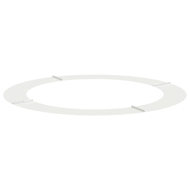 vidaXL piemērots plakana koka gredzenam Balts DIA90 - 120 cm Tērauds