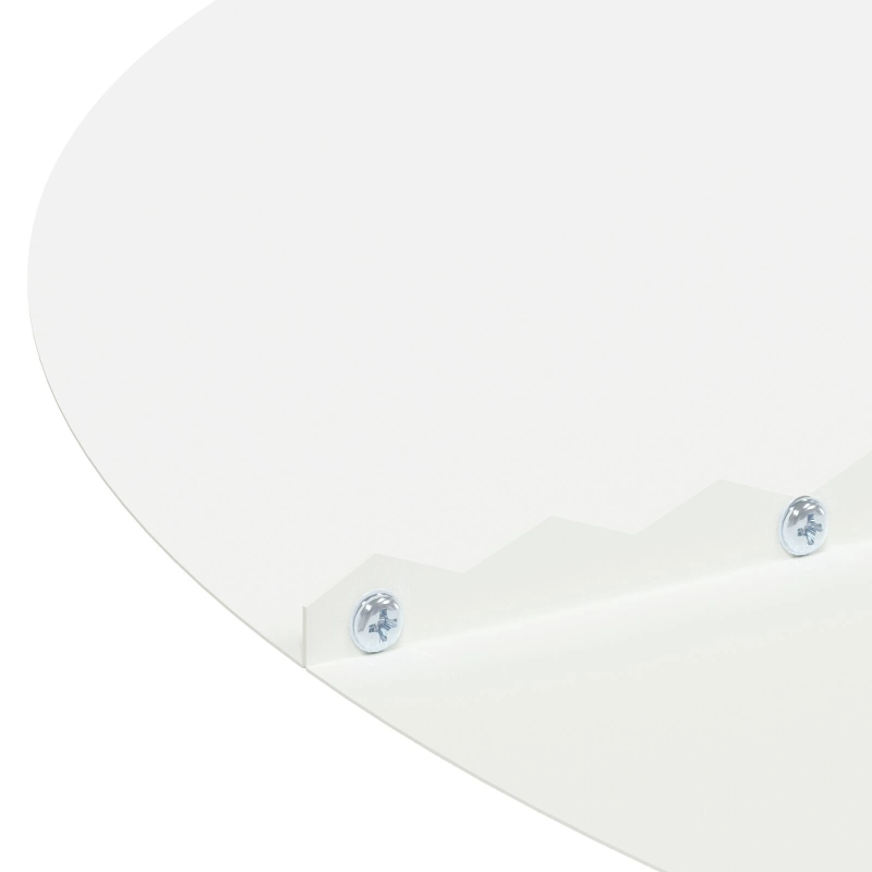 vidaXL piemērots plakaniem koka gredzeniem 5 pcs Balts DIA90 - 120 cm