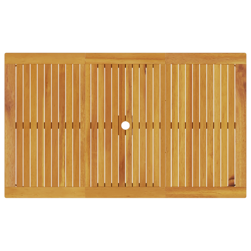 vidaXL Dārza ēdamgalds 7 pcs Brūna Cietā akācijas koks