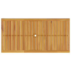 vidaXL Dārza ēdamgalds 9 pcs Brūna Cietā akācijas koks