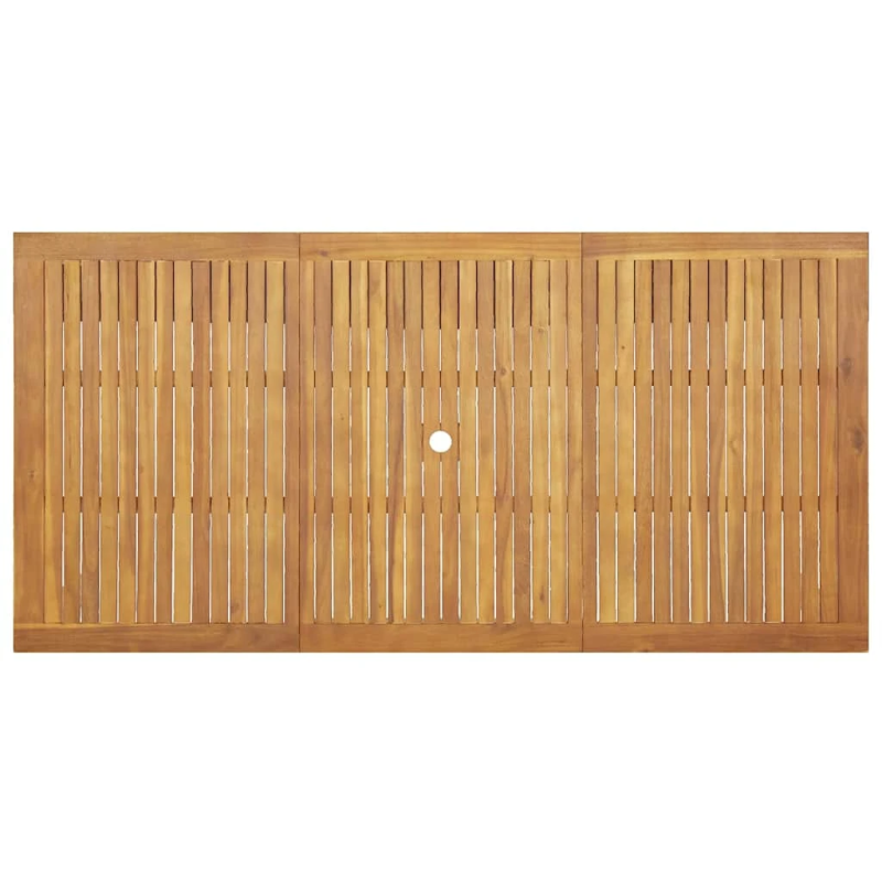 vidaXL Dārza ēdamgalds 7 pcs Brūna Cietā akācijas koks