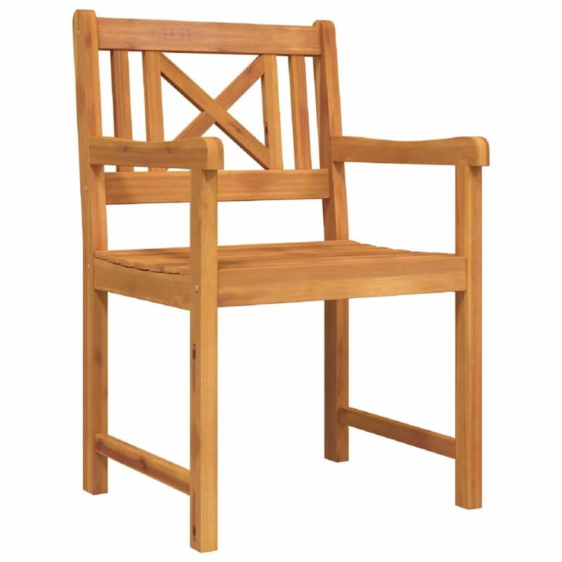 vidaXL Dārza ēdamgalds 5 pcs Brūna Akācijas masīvkoks