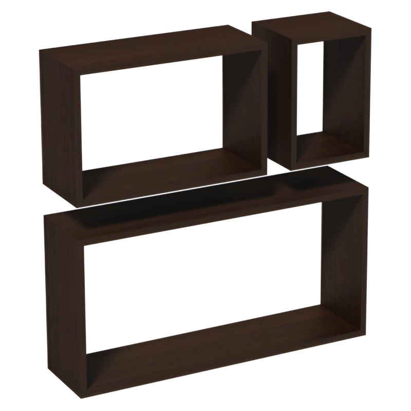 Plauktu komplekts FRS wenge kvadrāts x3