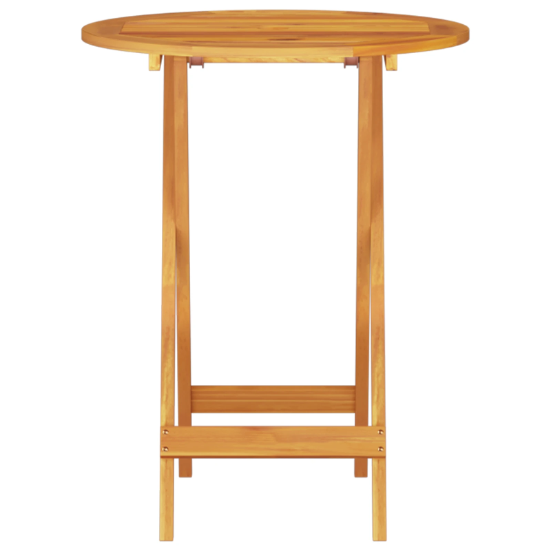 vidaXL Salokāms bistro komplekts 3 pcs Brūna Cietā akācijas koks