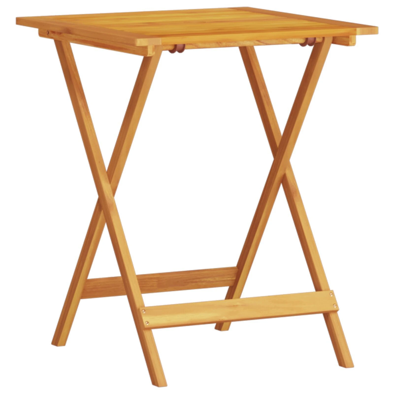 vidaXL Salokāms bistro komplekts 3 pcs Brūna Cietā akācijas koks