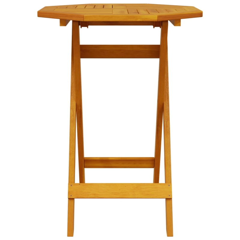 vidaXL Salokāms bistro komplekts 3 pcs Brūna Cietā akācijas koks