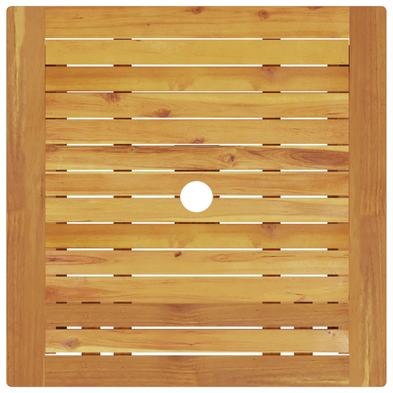 vidaXL Salokāms bistro komplekts 3 pcs Brūna Cietā akācijas koks