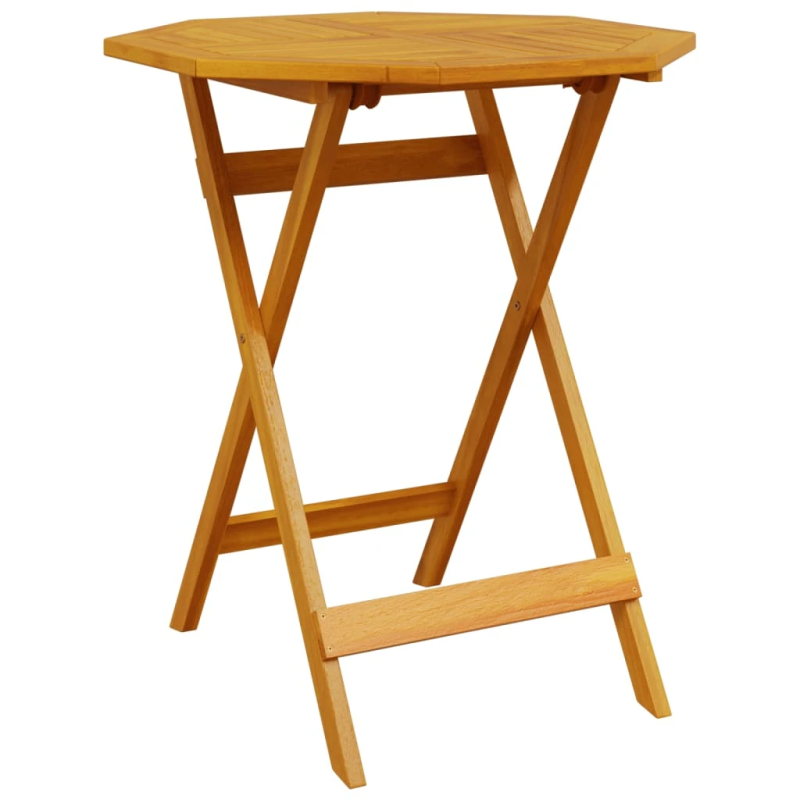 vidaXL Salokāms bistro komplekts 3 pcs Brūna Cietā akācijas koks