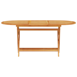 vidaXL Dārza ēdamgalds 5 pcs Brūna Cietā akācijas koks