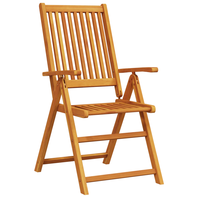 vidaXL Dārza ēdamgalds 5 pcs Brūna Cietā akācijas koks