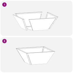 vidaXL Dārza stādītājs Antracīts 35 x 35 x 15 cm