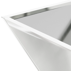 vidaXL Dārza stādītājs Sudraba 35 x 35 x 15 cm Cinkots tērauds