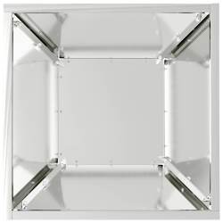 vidaXL Dārza stādītājs 5 pcs Sudraba 35 x 35 x 15 cm Cinkots tērauds