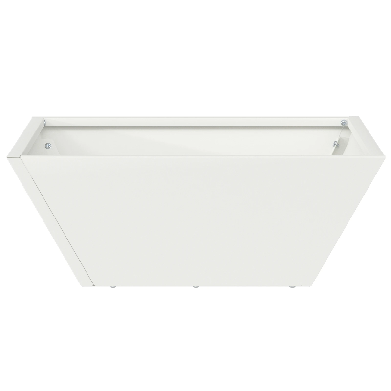 vidaXL Dārza stādītājs 5 pcs Balts 40 x 40 x 15 cm