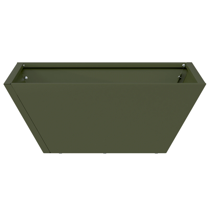 vidaXL Dārza stādītājs Olīvu zaļš 40 x 40 x 15 cm