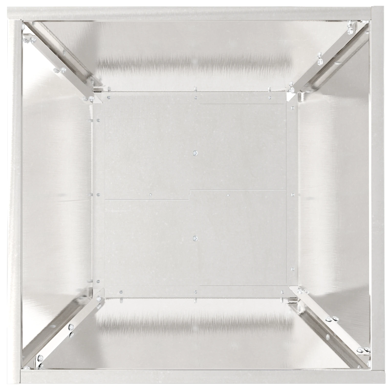 vidaXL Dārza stādītājs Sudraba 40 x 40 x 15 cm Nerūsējošs tērauds