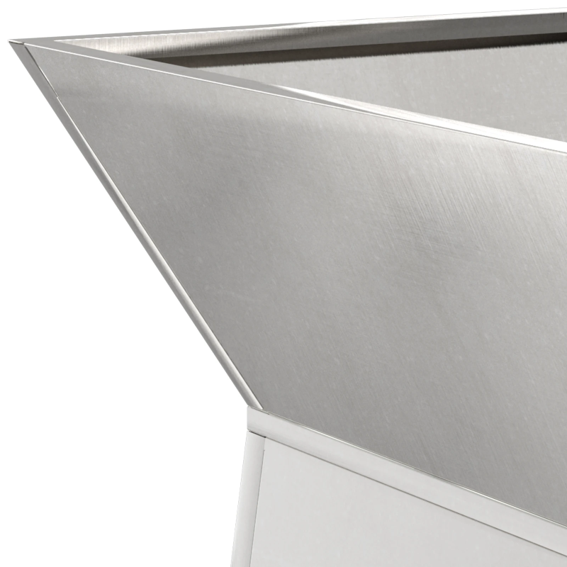 vidaXL Pillāra pods Sudraba 35 x 35 x 73 cm Nerūsējošs tērauds