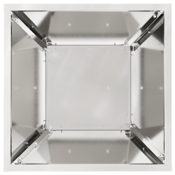 vidaXL Pillāra pods Sudraba 35 x 35 x 73 cm