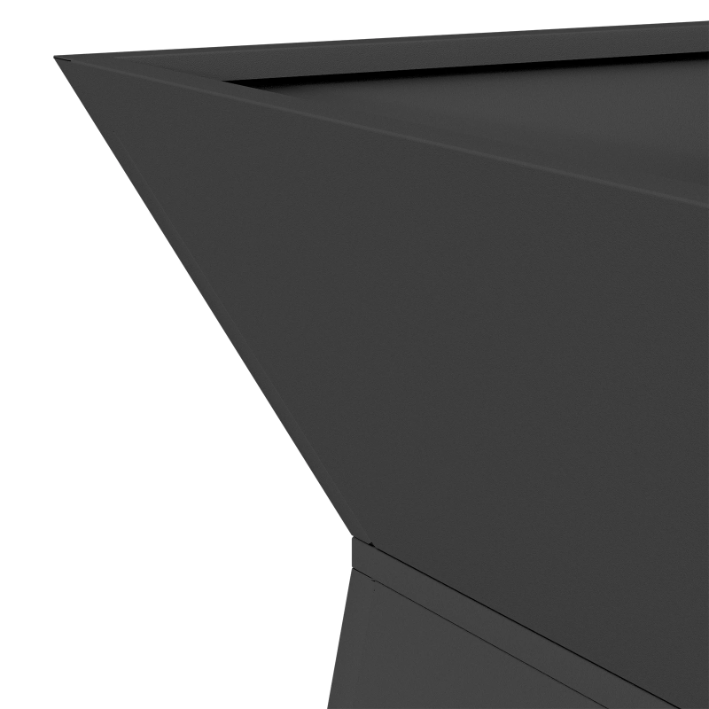 vidaXL Pillāra pods Melna 40 x 40 x 100 cm