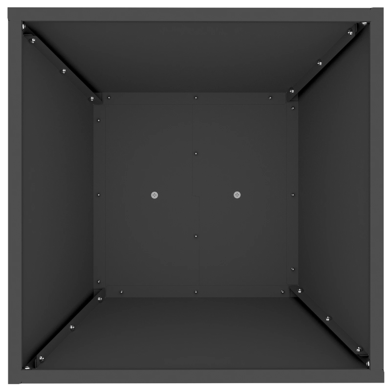 vidaXL Pillāra pods 2 pcs Melna 40 x 40 x 100 cm