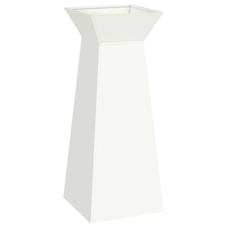 vidaXL Pillāra pods Balts 40 x 40 x 100 cm