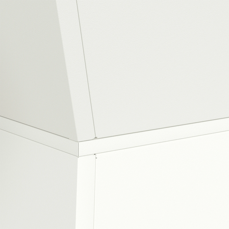 vidaXL Pillāra pods 2 pcs Balts 40 x 40 x 100 cm