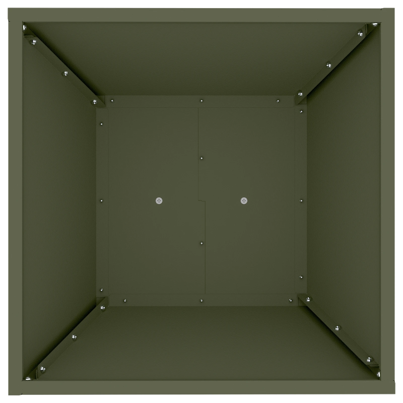 vidaXL Pillāra pods Olīvu zaļš 40 x 40 x 100 cm