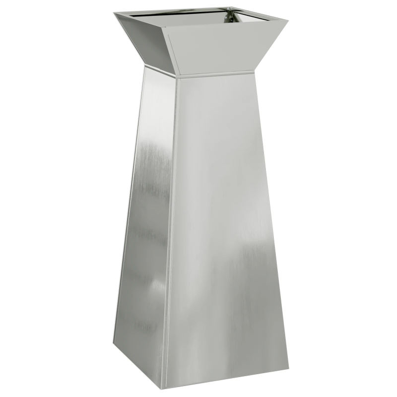 vidaXL Pillāra pods Sudraba 40 x 40 x 100 cm